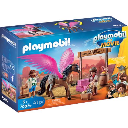 Playmobil The Movie Marla, Del und Pferd mit Flügeln 70074