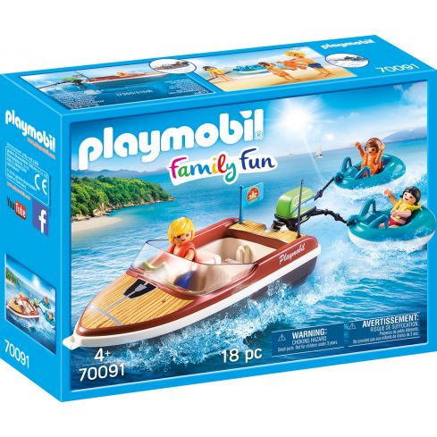 Playmobil Family Fun Sportboot mit Fun-Reifen 70091