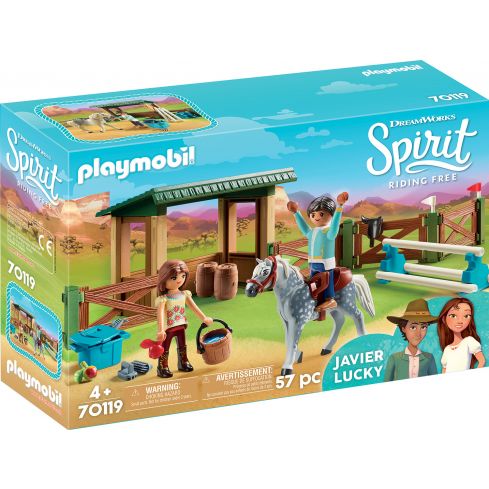 Playmobil Spirit Reitplatz mit Lucky & Javier 70119