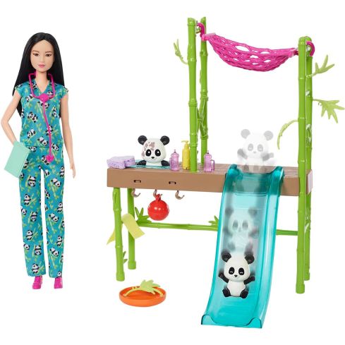 Mattel Barbie Panda Pflegestation Spielset HKT77