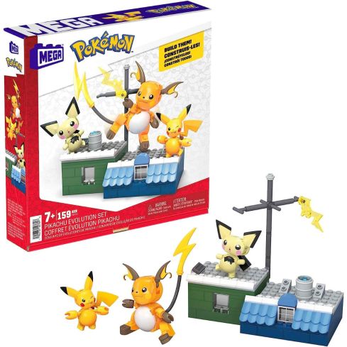 Mattel MEGA Pokemon Pikachu Evolution Set HKT23