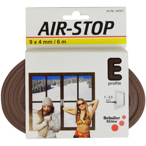 Airstop E Dichtungsband Spaltmaß: 1mm-3,5mm Länge: 6m braun