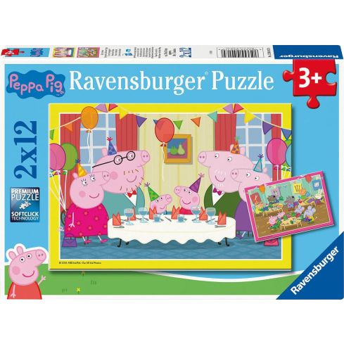 Ravensburger Kinderpuzzle 2x12tlg. Peppa Pig 12004017