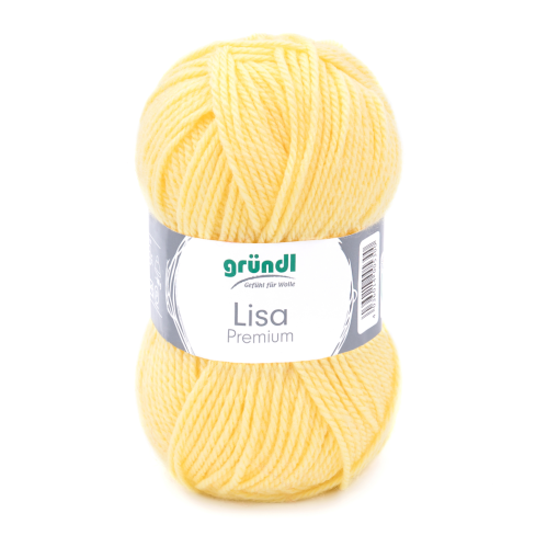 Gründl Wolle Lisa Premium Uni Nr.03 Gelb