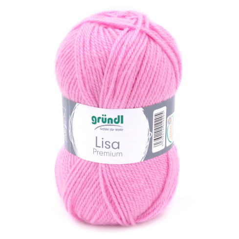 Gründl Wolle Lisa Premium Uni Nr.31 Rosa