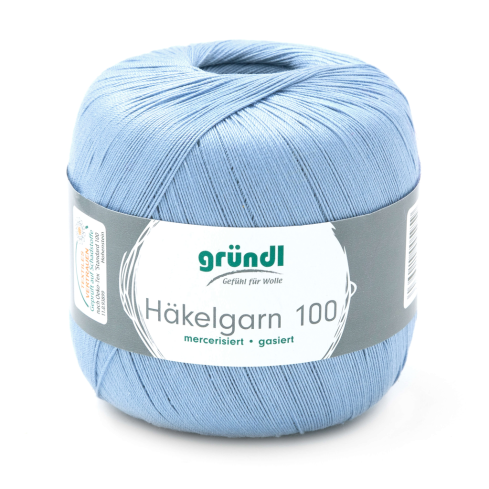 Gründl Wolle Häkelgarn 100 Nr.121 Jeansblau