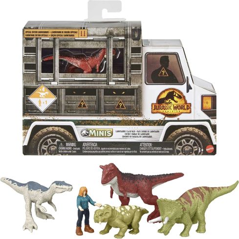 Mattel Jurassic World Minis Multipack Carnataurus Clash