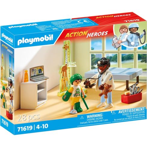 Playmobil Action Heroes Kinderarzt mit Teddybär 71619