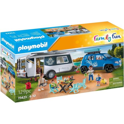 Playmobil Camping Wohnwagen mit Auto 71423