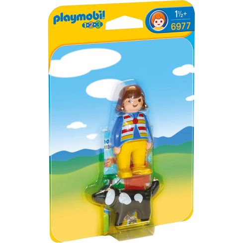 Playmobil 1.2.3 - Frau mit Hund 6977