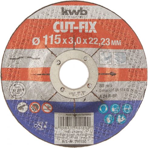 KWB Cut-Fix Trennscheibe Metallbearbeitung ØxHöhe:115x3mm