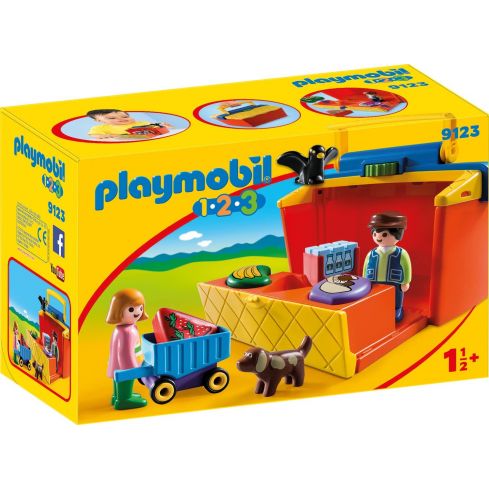 Playmobil 1.2.3 - Mein Marktstand zum Mitnehmen 9123