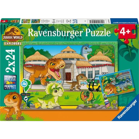 Ravensburger Kinderpuzzle 2x24tlg. Jurassic World Explorers