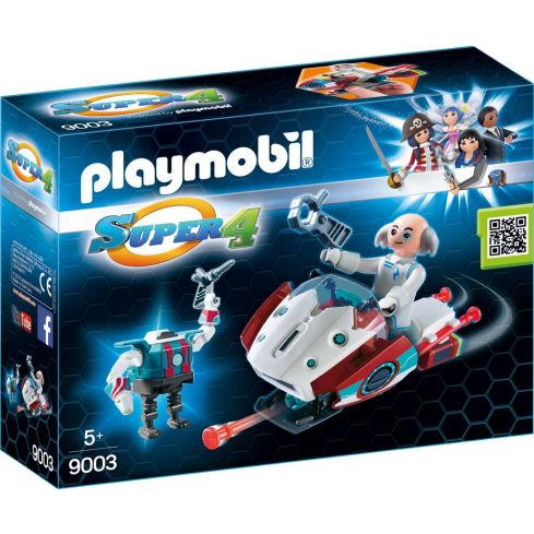 Playmobil Super 4 Skyjet mit Dr.X und Roboter 9003