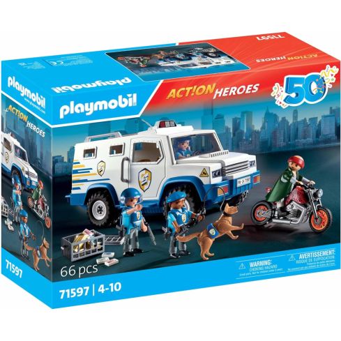 Playmobil Action Heroes Geldtransporter 71597