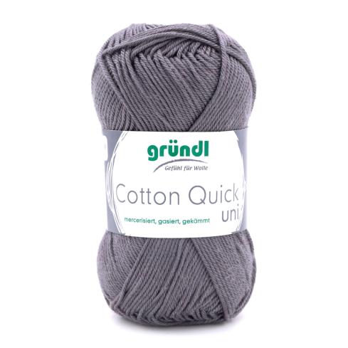 Gründl Wolle Cotton Quick Uni Nr.110 Mausgrau