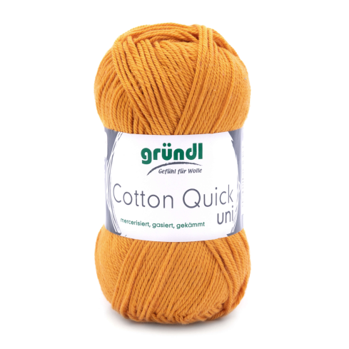 Gründl Wolle Cotton Quick Uni Nr.124 Senf