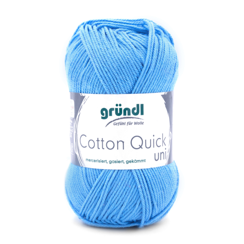 Gründl Wolle Cotton Quick Uni Nr.127 Lichtblau