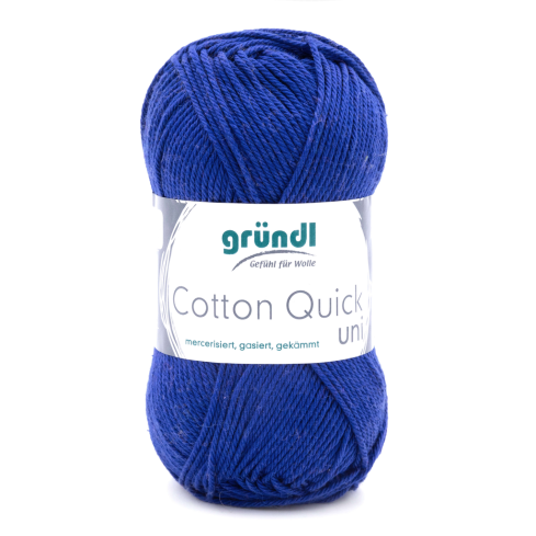 Gründl Wolle Cotton Quick Uni Nr.135 Dunkelblau
