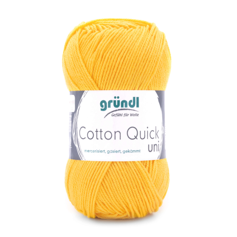 Gründl Wolle Cotton Quick Uni Nr.138 Gelb