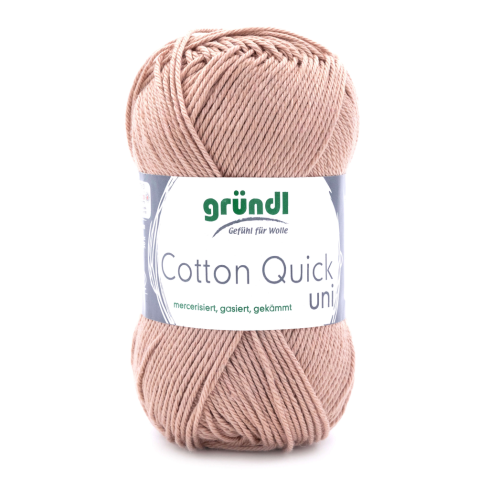 Gründl Wolle Cotton Quick Uni Nr.139 Dunkelbeige