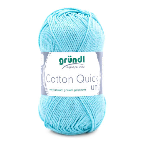 Gründl Wolle Cotton Quick Uni Nr.141 Lichttürkis