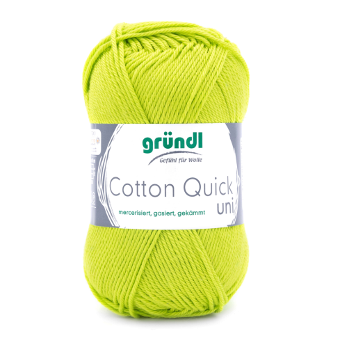 Gründl Wolle Cotton Quick Uni Nr.144 Lichtgrün