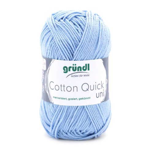Gründl Wolle Cotton Quick Uni Nr.148 Himmelblau