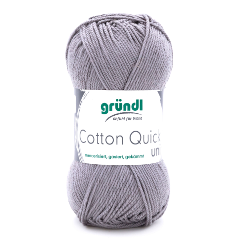 Gründl Wolle Cotton Quick Uni Nr.070 Grau