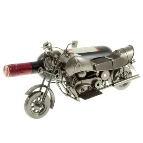 Wein-Flaschenhalter Motorrad 34x18x17cm