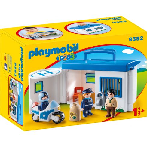 Playmobil 1.2.3 Meine Mitnehm-Polizeistation 9382