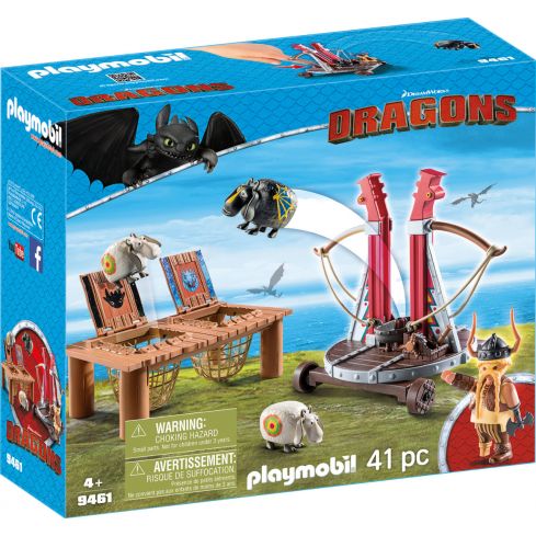 Playmobil Dragons Grobian mit Schafschleuder 9461