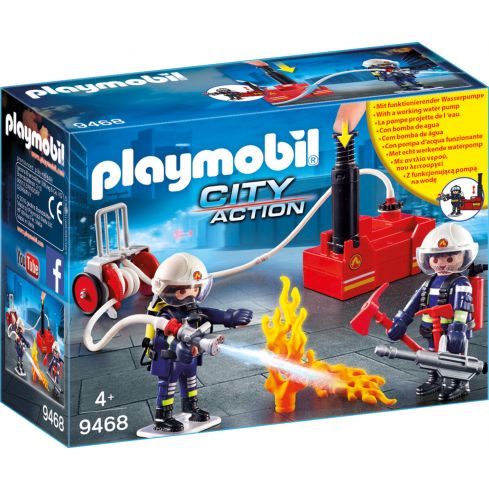 Playmobil City Action Feuerwehrmänner mit Löschpumpe 9468