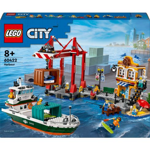 Lego City Hafen mit Frachtschiff 60422