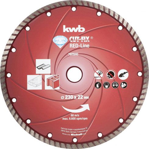 KWB Cut-Fix Red-Line Diamant Trennscheibe Ø230x22mm