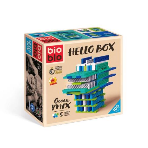 BIOBLO Hello Box mit 100 Ocean-Mix Steinen 64031