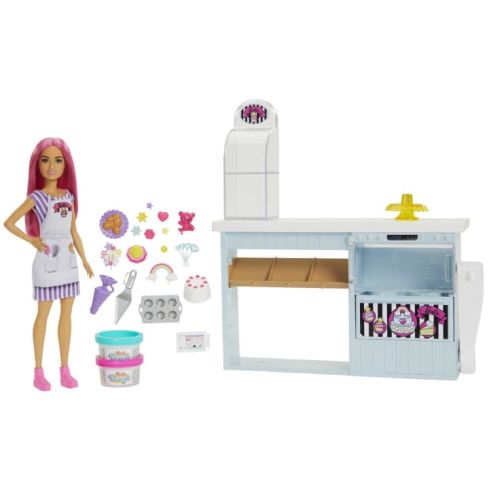 Mattel Barbie Bäckerei Spielset mit Puppe HGB73