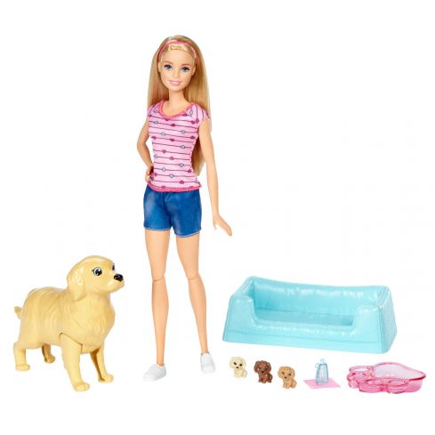 Barbie Hundemama mit Welpen