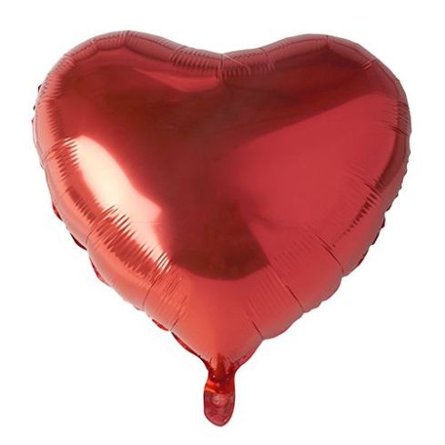 Papstar Folienluftballon Ø45cm rot "Heart" large 86802