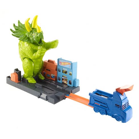 Hot Wheels City Triceratops- Angriff Spielset