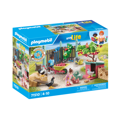 Playmobil My Life Kleine Hühnerfarm im Tiny House Garten