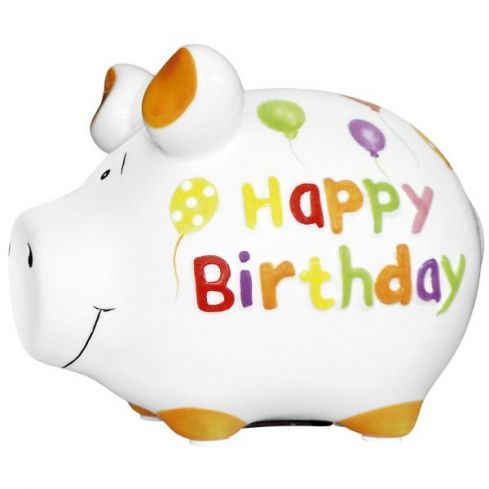 Sparschwein klein / Happy Birthday