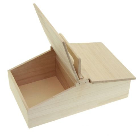 Holzbox mit Henkel und Deckel "Sigi"