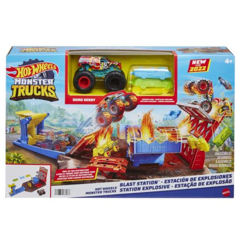 Mattel Hot Wheels Monster Trucks Blast Station Spielset