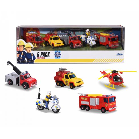 Feuerwehrmann Sam 5er Pack Fahrzeuge