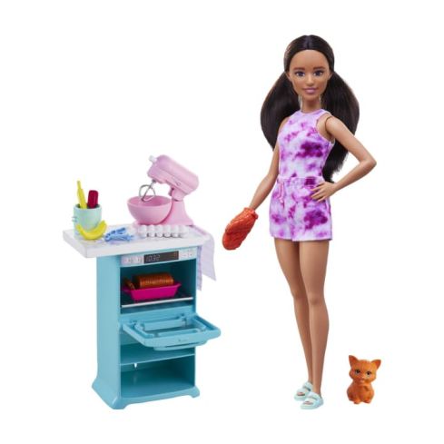 Mattel Barbie Puppe und Accessoires - Backen HCD44