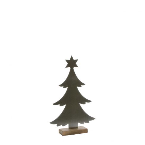Baum mit Stern auf Sockel 25,5x15x5cm