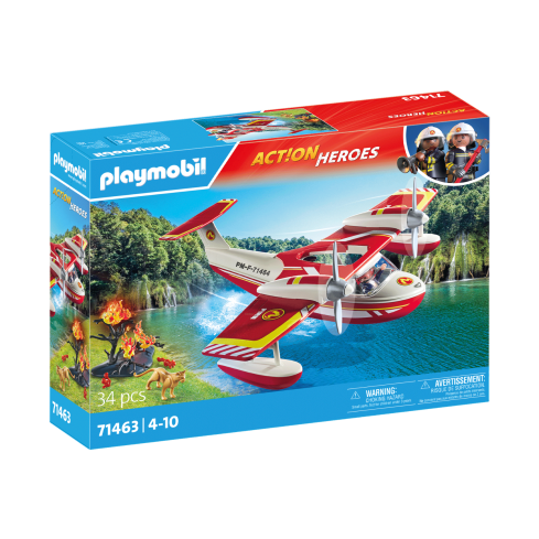 Playmobil Action Feuerwehrflugzeug mit Löschfunktion 71463